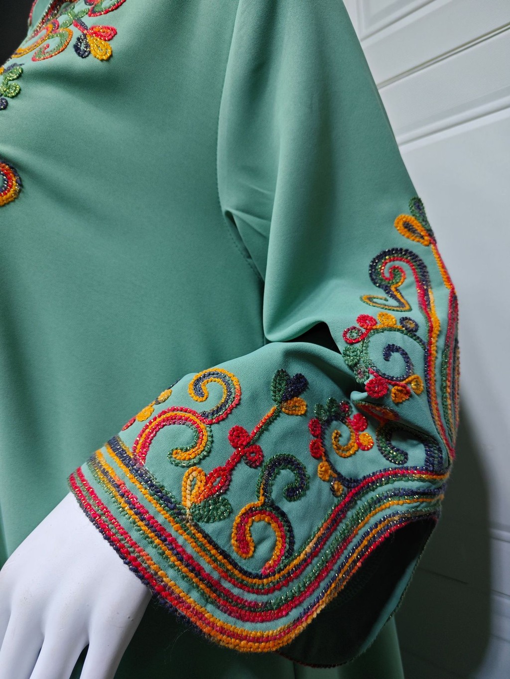 Ramadan Muslim Women's Embroidered Loose abaya Raya For Women Dubai Elegant Casual - detail 6
