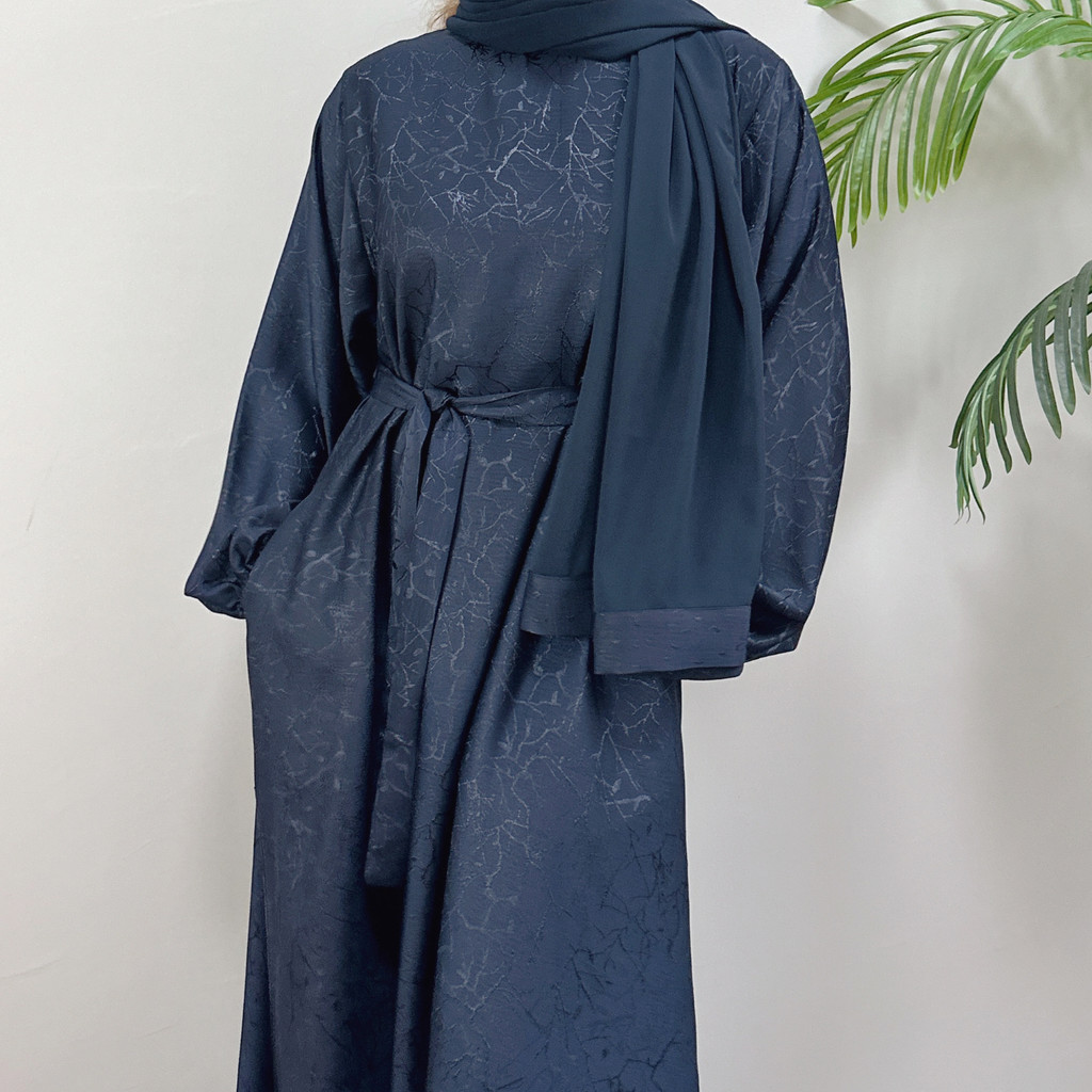 Raya Floral Print Muslim Abaya Dress Women Ramadan Party Dresses Dubai Arab Malay Kaftan Gown Robe Jubah - detail 2