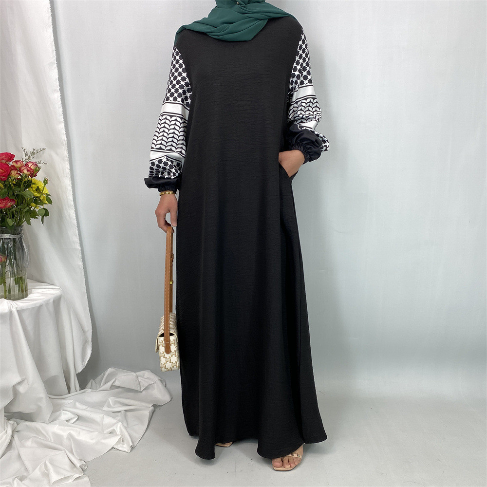 Fashion Ramadan Abayas For Women Hooded Muslim Hijab Dress Malay Kaftan Islamic Dresses Casual Modest Robe Jubah - detail 6