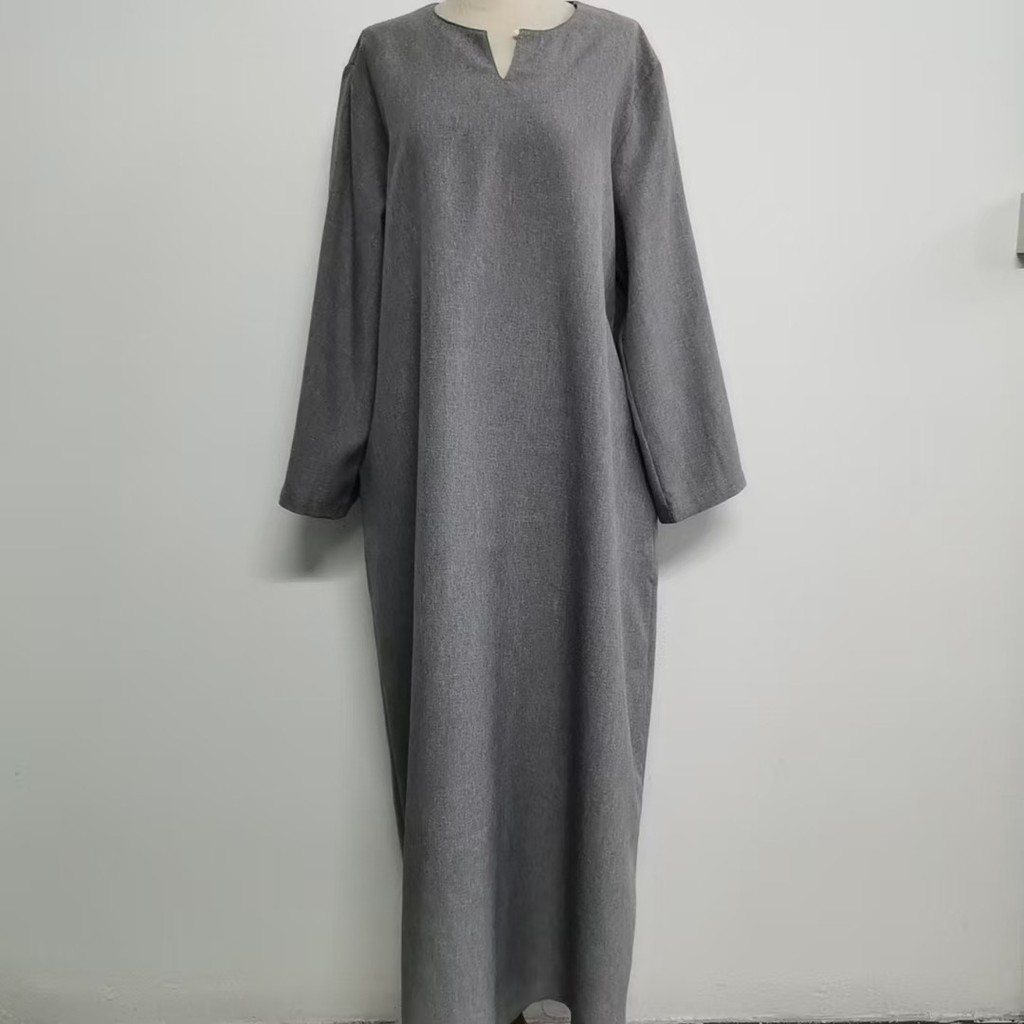 Party Eid Ramadan Mubarak Abaya Muslim Maxi Dress Dubai Modest Kaftan Islam Gown Casual - detail 5
