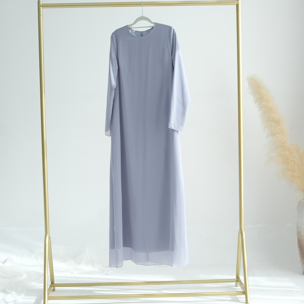 Sweet Abaya 2 & 3 Piece set, Sheer Open Abaya, Lined Inner Dress Hijabi Muslim Women Sets, Raya Ramadan Islamic Clothing - detail 11