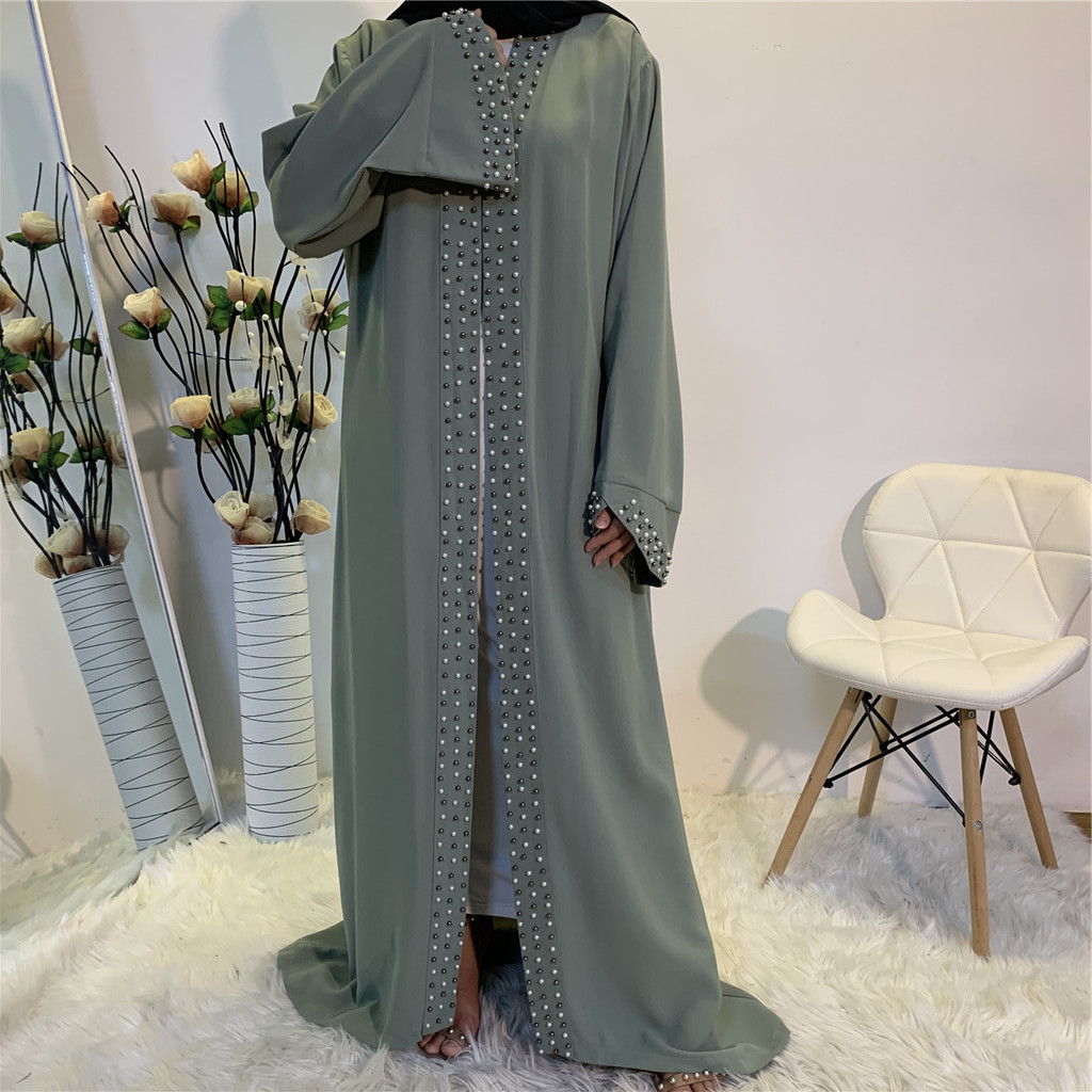Modest Abaya Ramadan Dubai Robe Muslimah SG Kaftan Islamic Clothing Muslim For Women Kimono Caftan Malayu Cardigan - detail 2