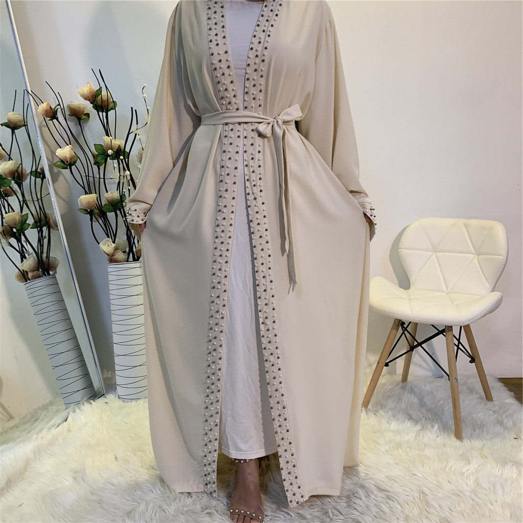 Modest Abaya Ramadan Dubai Robe Muslimah SG Kaftan Islamic Clothing Muslim For Women Kimono Caftan Malayu Cardigan - detail 8