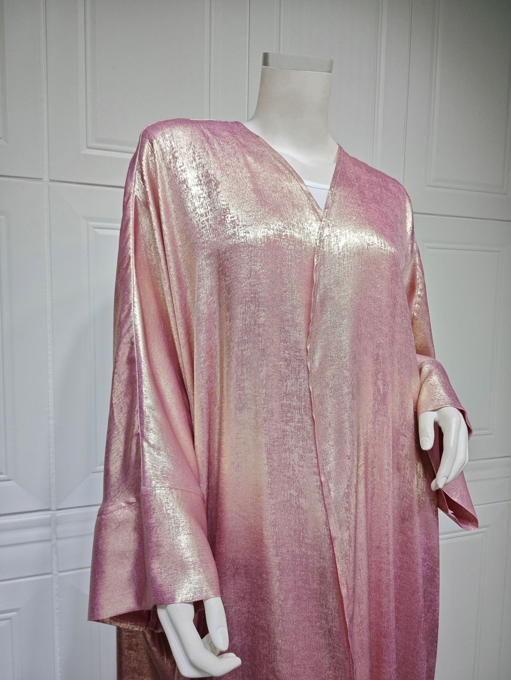 Satin Kimono Open Abayas for Women Ramadan Muslim Dress Malayu Kaftan Kebaya Caftan Abaya Dubai Luxury - detail 8