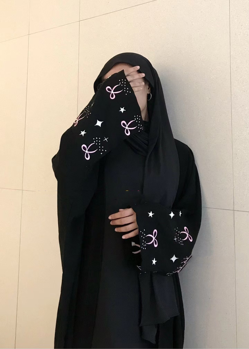 Muslim Abaya Dress for Women Embroidery Cardigan Raya Ramadan Robe Dubai Abayas Kaftan Islam Arab - detail 1