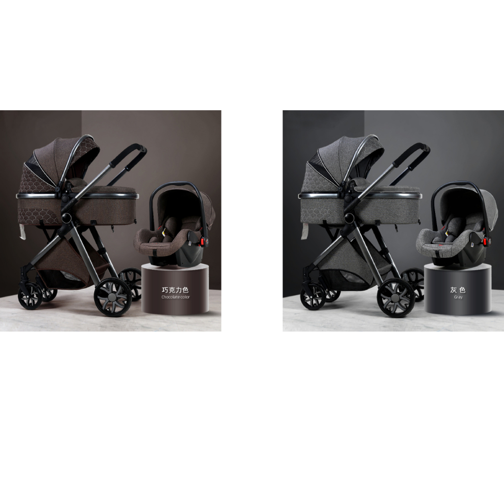 Luxury Portable Travel Pram 3 in 1Baby Stroller High Landscape Baby Pushchair Baby Travel Stroller Newborn Stroller