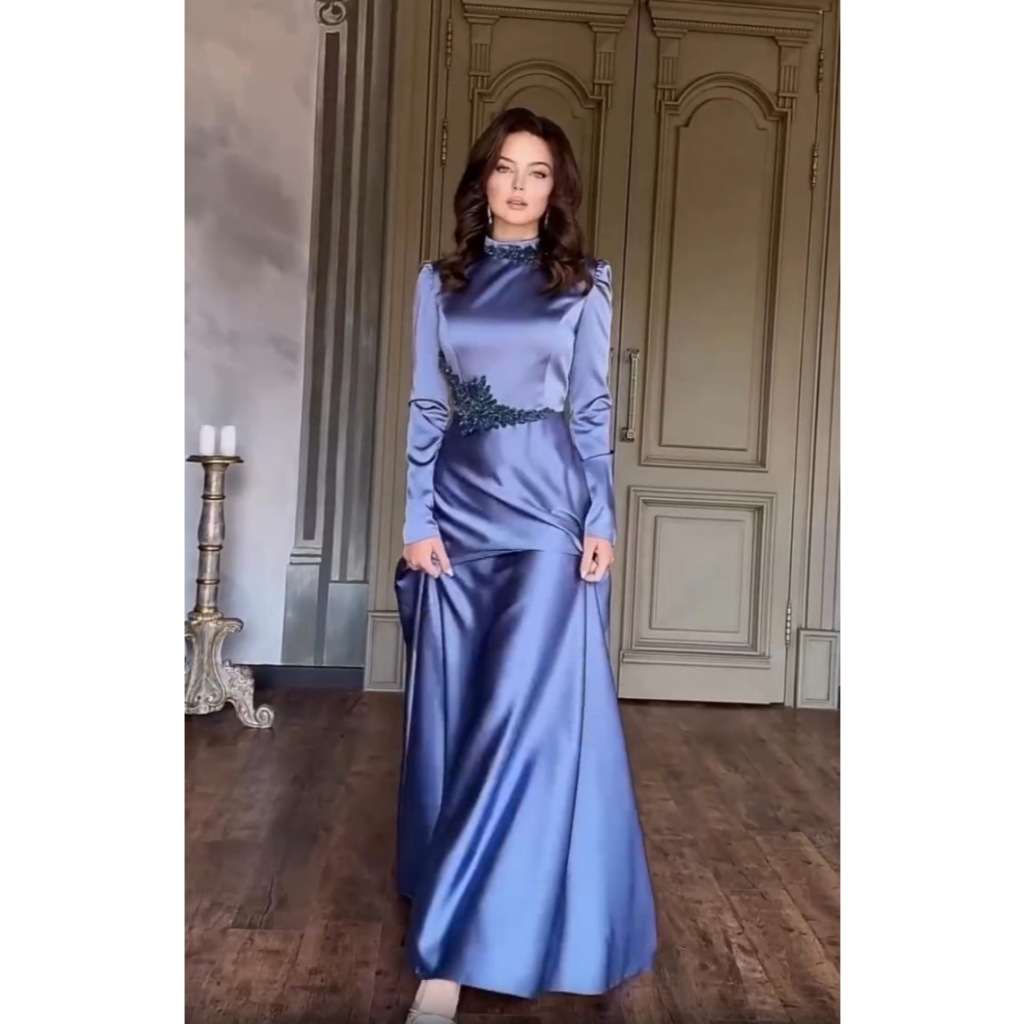 Women Party Dresses Abaya Appliques Ramadan Eid Muslim Kaftan Dubai Islam Arab Long Robe Jalabiya Vestidos Abayas