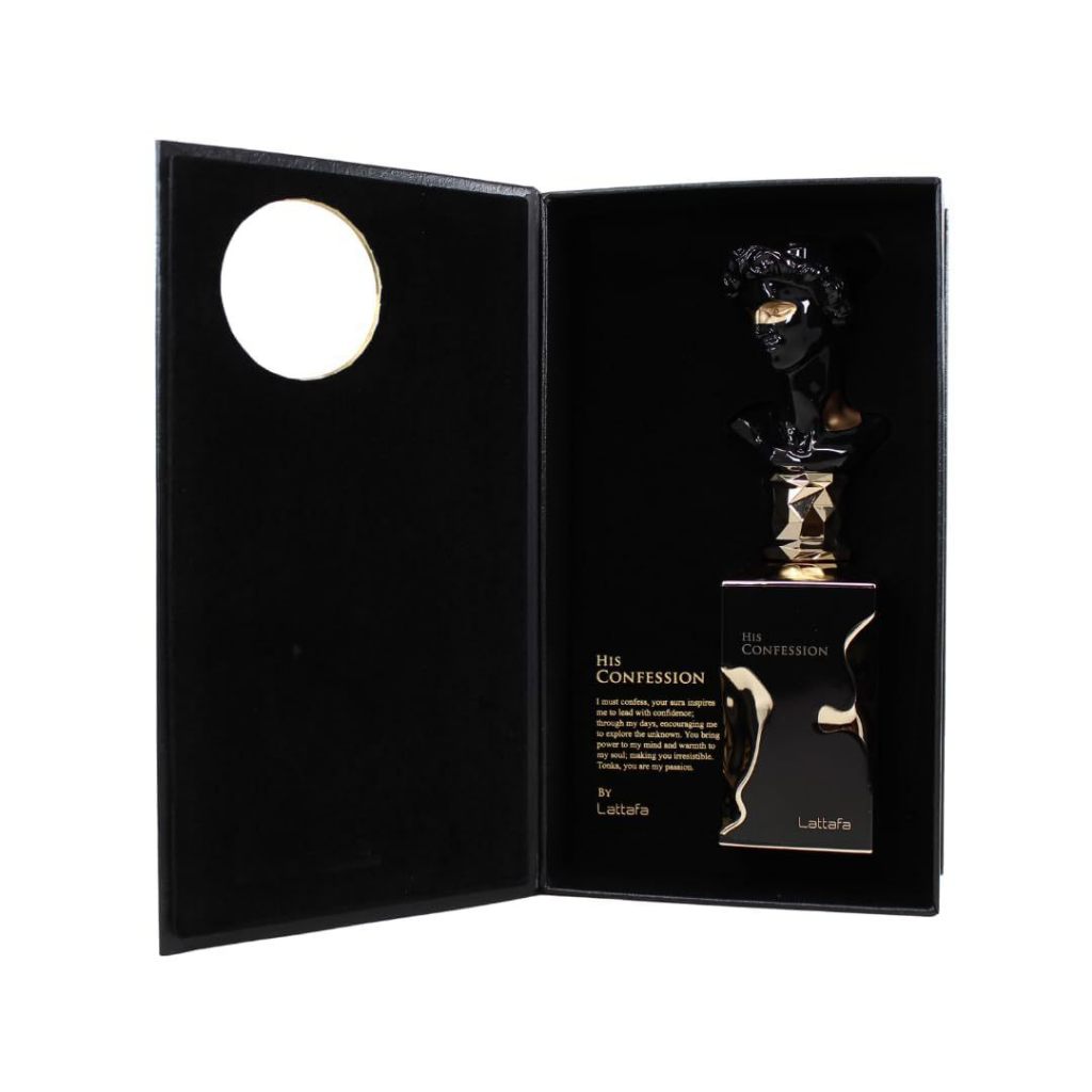 100ml Lattafa His Confession Eau de Parfum - Long Lasting Unisex Perfume Spray, Luxury Arabic Fragrance for Men & Women