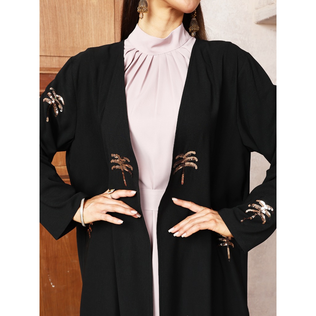 New Abaya Open Robe Grace Clothing Muslim Women Ramadan Embroidery Kimono Cardigan Kaftan Ramadan Eid Islamic Dress