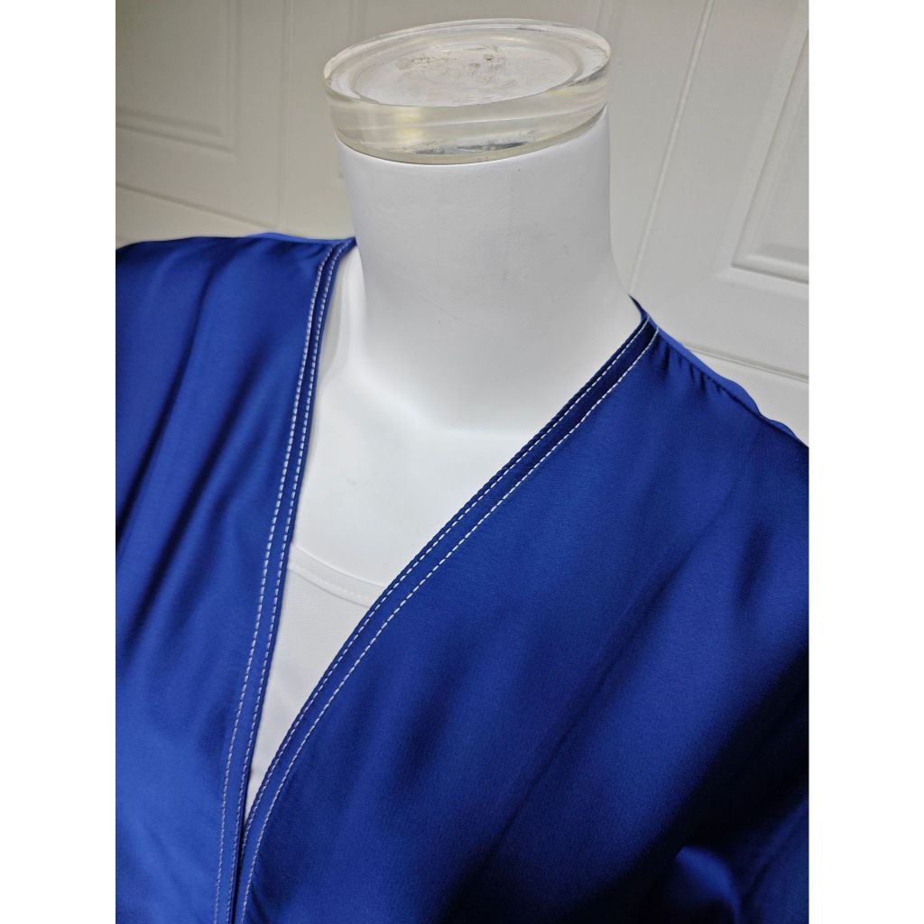 Luxury Elegant Eid Abaya Muslim Islamic Open Abaya Dubai Kaftan Maxi Robe Women Dress Satin Open Kimono