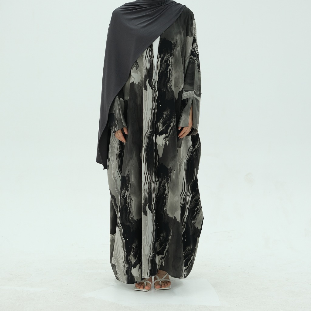 Muslim Dress for Women Party Abaya Print Cardigan Ramadan Eid Arab Long Robe Dubai Kaftan Islam Vestidos Jalabiya
