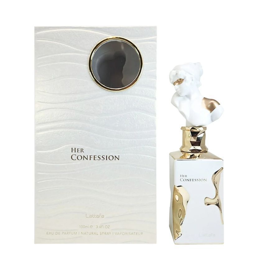 100ml Lattafa His Confession Eau de Parfum - Long Lasting Unisex Perfume Spray, Luxury Arabic Fragrance for Men & Women