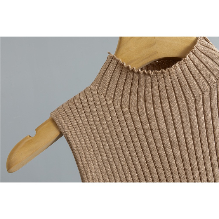 Casual Knitted Three-piece Sets Temperament Casual Cardigan Sweater Vest Wide Leg Pants Sets For Women Spring