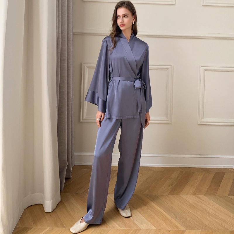Womens Silk Satin Pajamas Set Sleepwear Pijama Women's Loungewear Pajamas Suit Pijama Mujer Two Piece Set
