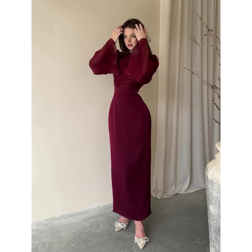 Muslim Silky Evening Dress Eid Ramadan Vestidos Arab Long Robe Kaftan Dubai Islam Women Party Dresses Abayas