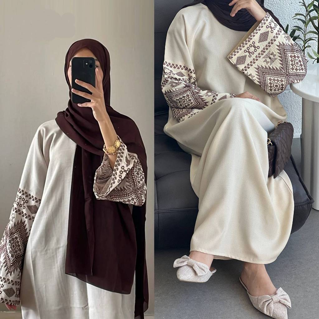 Elegant Ramadan Abaya Kaftan - Dubai Party Dress, Islamic Jubah, Embroidery Cloak, Muslim Women Wear