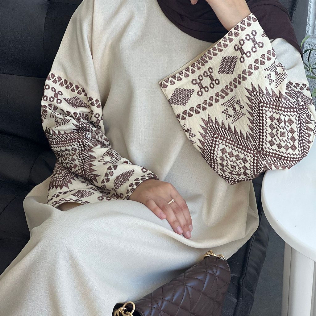 Elegant Ramadan Abaya Kaftan - Dubai Party Dress, Islamic Jubah, Embroidery Cloak, Muslim Women Wear
