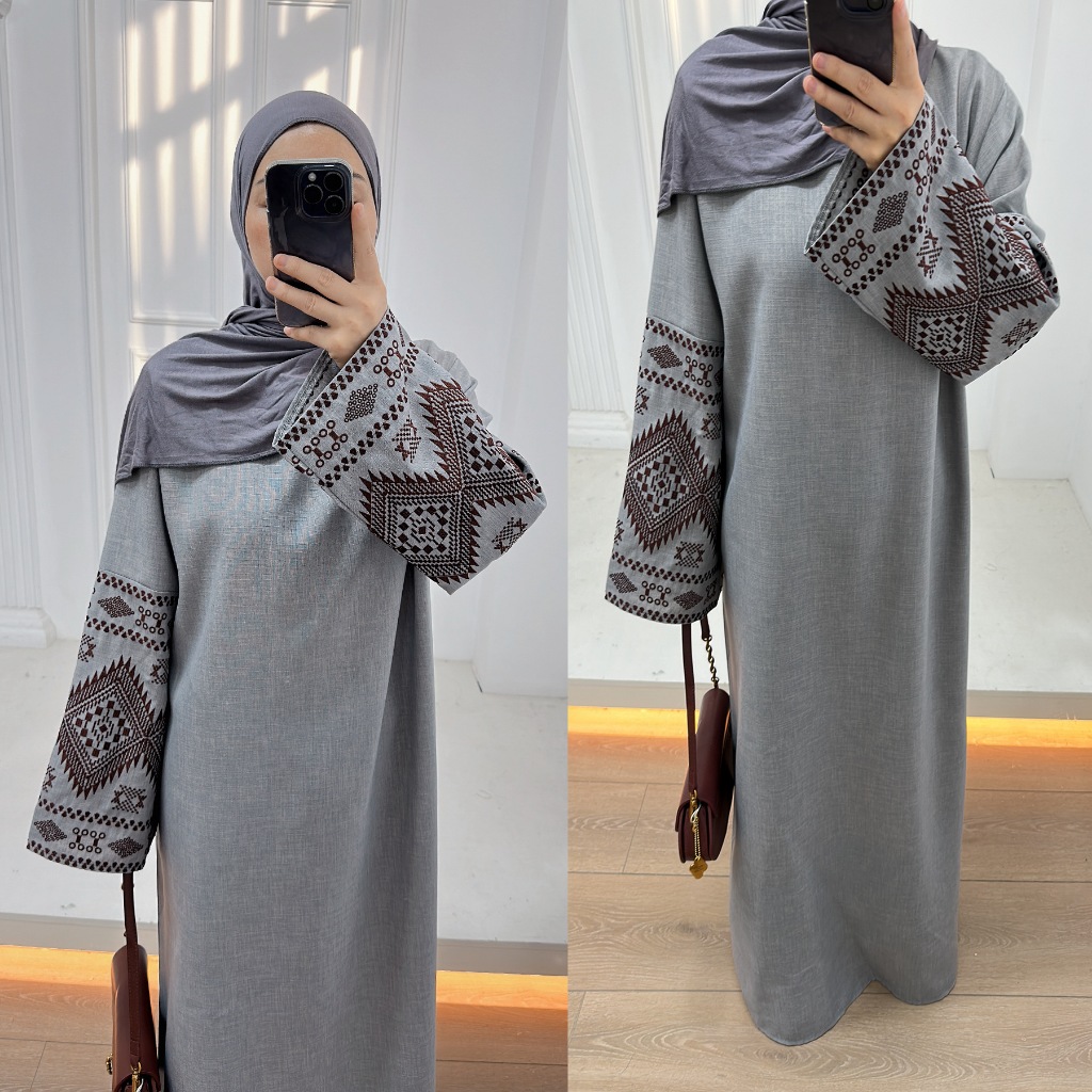Elegant Ramadan Abaya Kaftan - Dubai Party Dress, Islamic Jubah, Embroidery Cloak, Muslim Women Wear