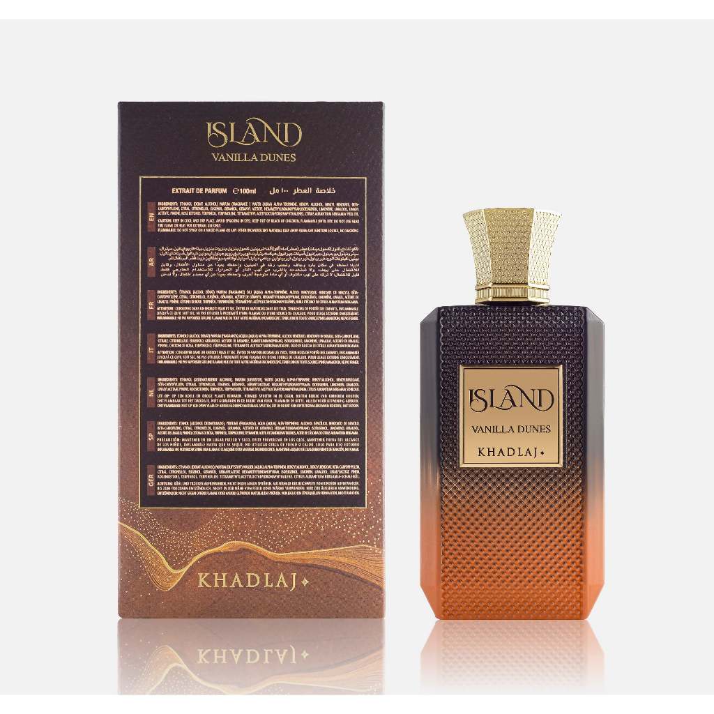 Khadlaj Island Vanilla Eau De Parfum Spray Oriental Tune Long Lasting Men Perfume Dubai Arabia Parfums
