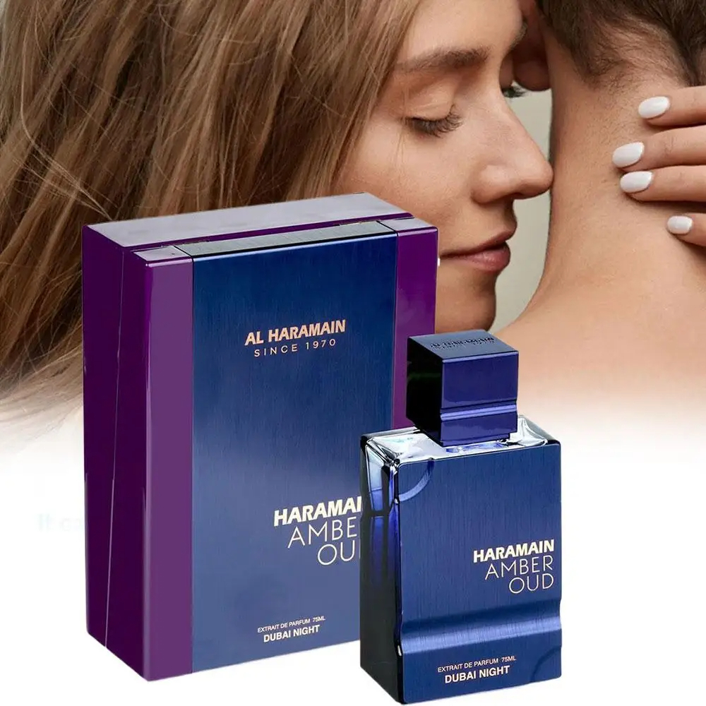 60ml Al Haramain Amber Oud Perfume Unisex Spray, Luxury Amber - Gold, Premium Woody Perfume