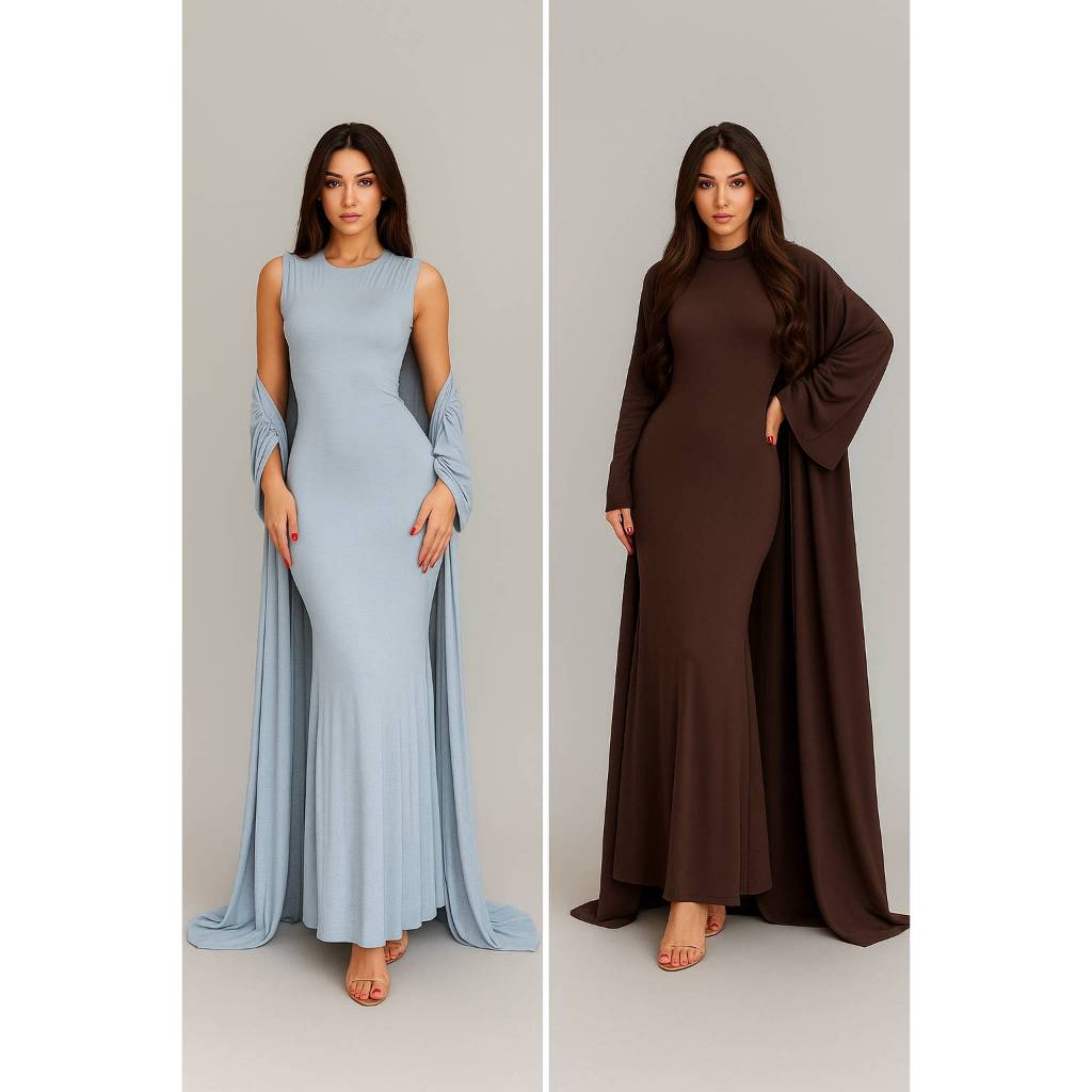 Light Luxury Long Dress Two-Piece Set Fashion Casual Outfit