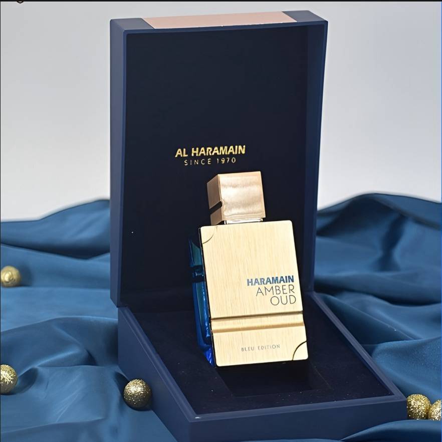 60ml Al Haramain Amber Oud Perfume Unisex Spray, Luxury Amber - Gold, Premium Woody Perfume