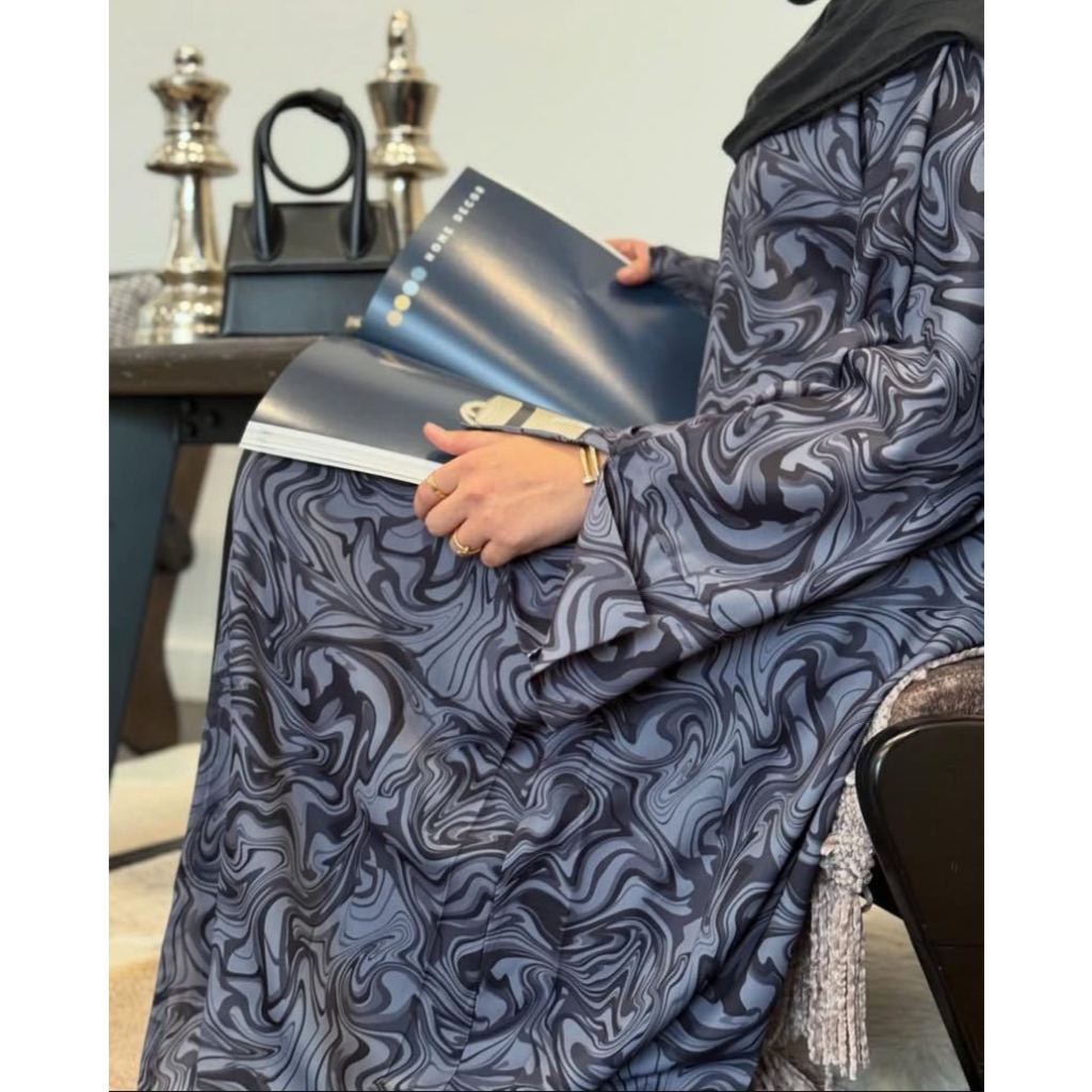 Raya Print Dress Women Muslim Ramadan Split Sleeve Abaya Party Muslim Caftan Robe Jalabiya Dubai Kaftan