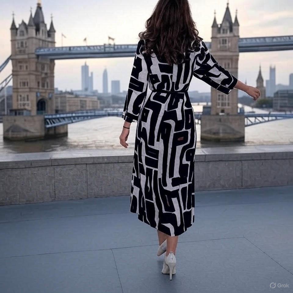 Women Dresses Long Sleeve O Neck Pullover Print Striped Dress Patchwork Streetwear Vestidos Flat Autumn Loose Fit Belt