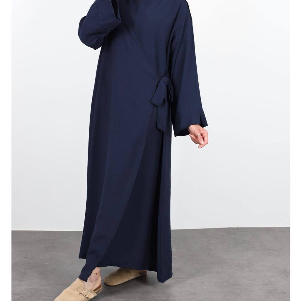 Muslim Modest Dress for Women Eid Plain Dubai Abaya Luxury Elegant Islam Party Clothing Solid Color Robe