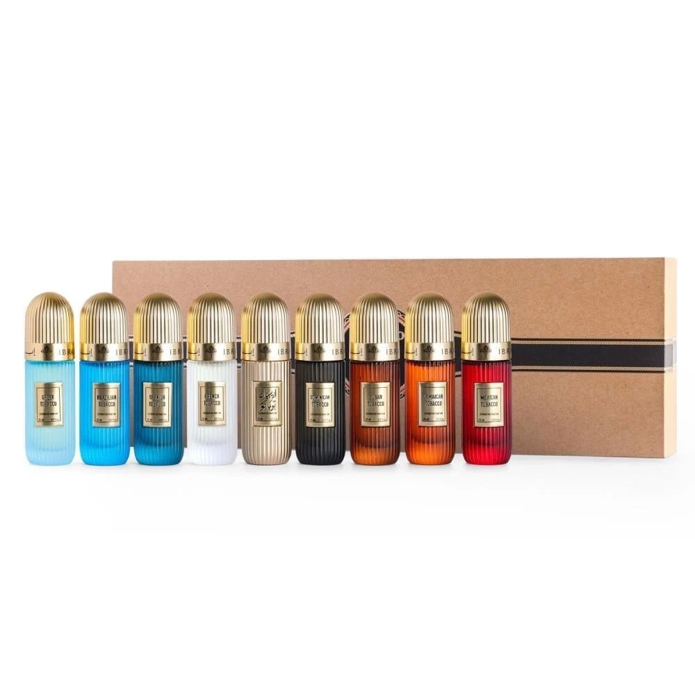 Ibraheem Al Qurashi Tobacco Collection 9x20ML EDP Perfume Collectors Box