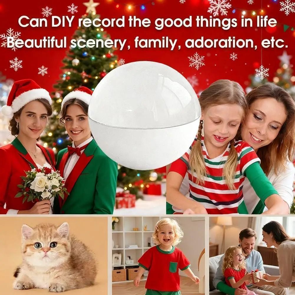 3D Crystal Ball with Electronic Display 2.7 Inch Custom Uploadable Videos & Photos Digital Memory Gift