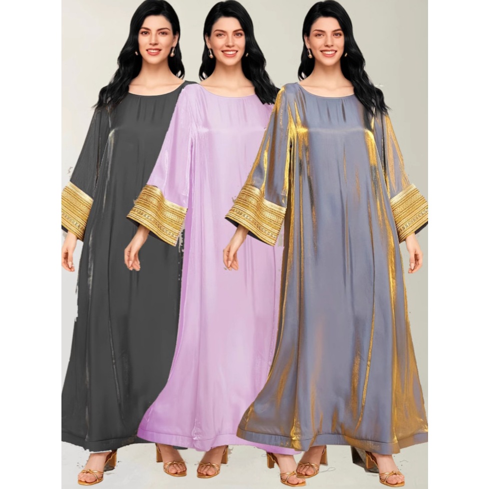 Arab Long Robe Jalabiya Muslim Saudi Abaya Women Party Dress Ramadan Dubai Eid Dresses Abayas Kaftan Islam