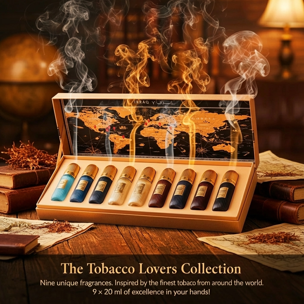 Ibraheem Al Qurashi Tobacco Collection 9x20ML EDP Perfume Collectors Box