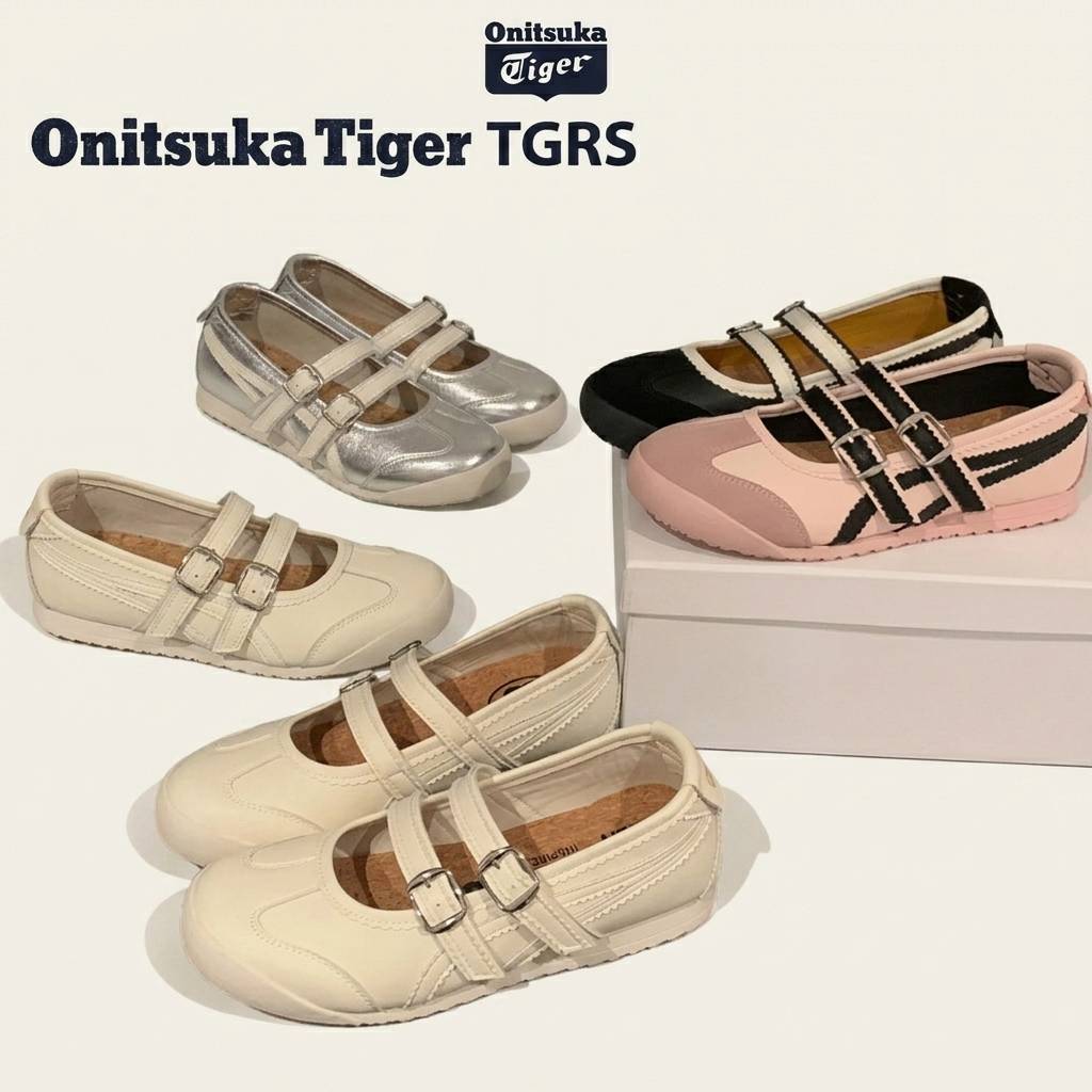 Authentic Onitsuka Tiger TGRS Mary Jane Sneakers Multi‑Color Collection Retro Japan Style