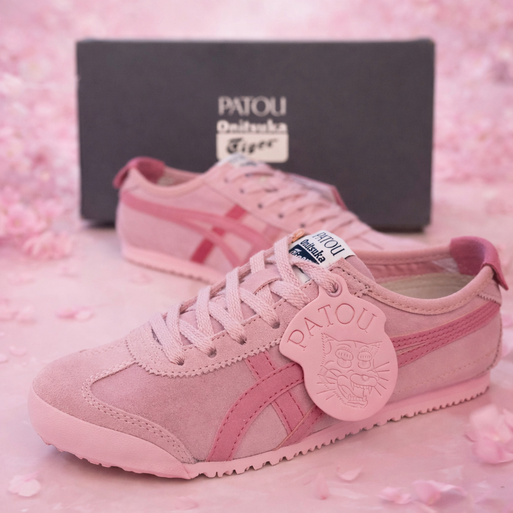 Pure Tiger Onitsuka Tiger MEXICO 66™ Women’s Pink Edition  Retro Fashion Sneakers  Trending Casual