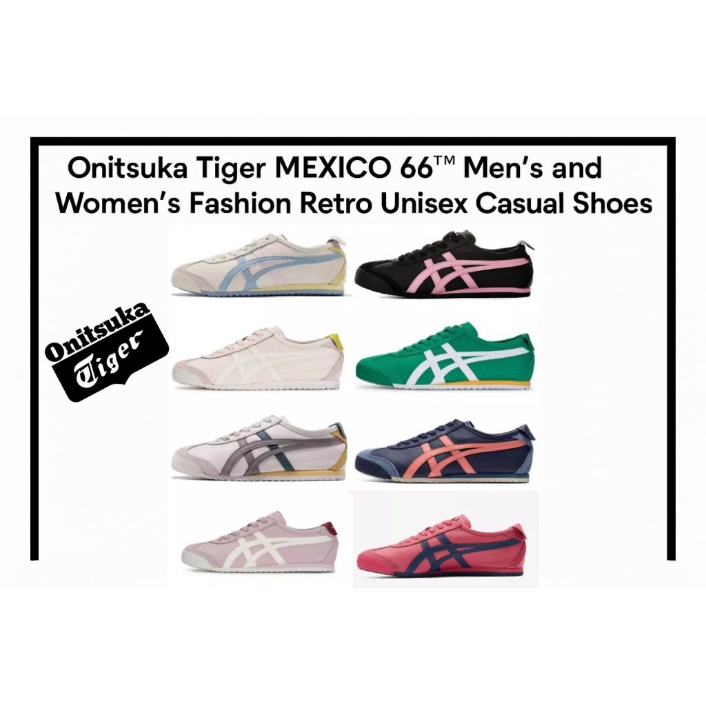 Pure Tiger Onitsuka Tiger MEXICO 66™ Men's and Women's Fashion Retro Unisex Casual Shoes