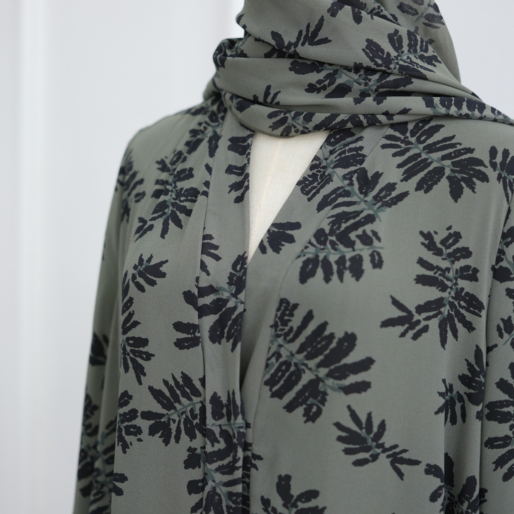 Raya Women Abaya Muslim Cardigan Dress Scarf Ramadan Jalabiya Print Caftan Dubai Long Jubah Kaftan