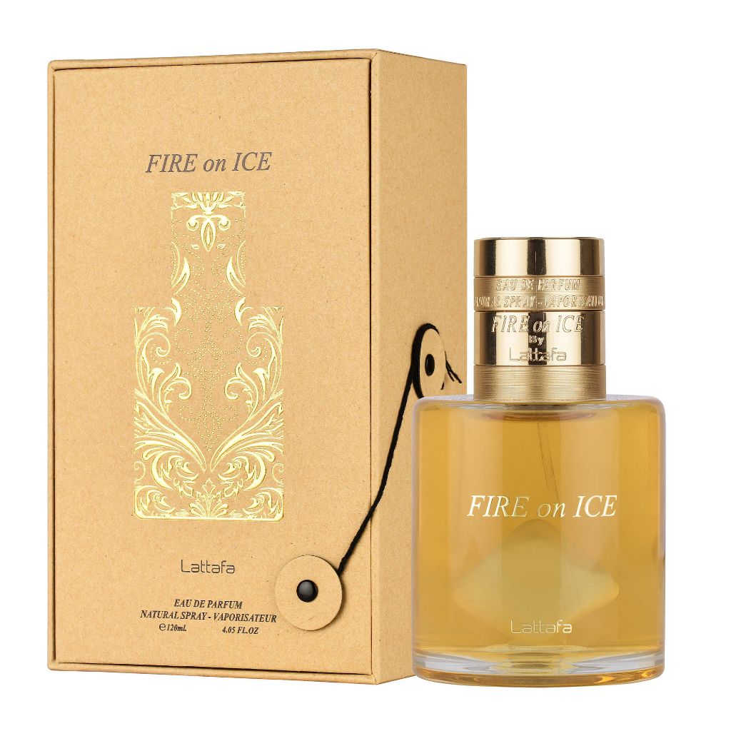 🔥 Fire on Ice by Lattafa – Viral Cognac Oud Perfume | Boozy, Spicy, Addictive | Unisex EDP | Luxury Arabic Fragrance