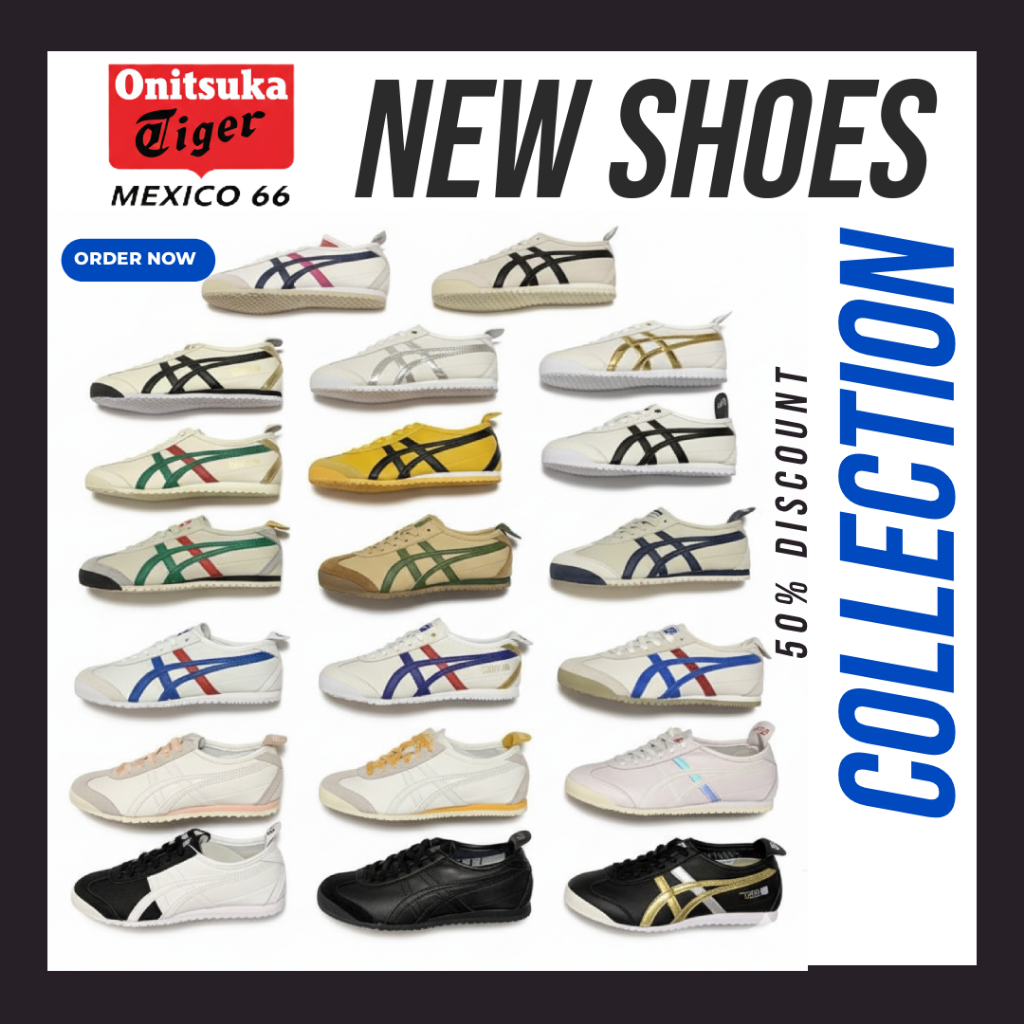 Pure Tiger Onitsuka Tiger MEXICO 66™ Men's and Women's Fashion Retro Unisex Casual Shoes #651
