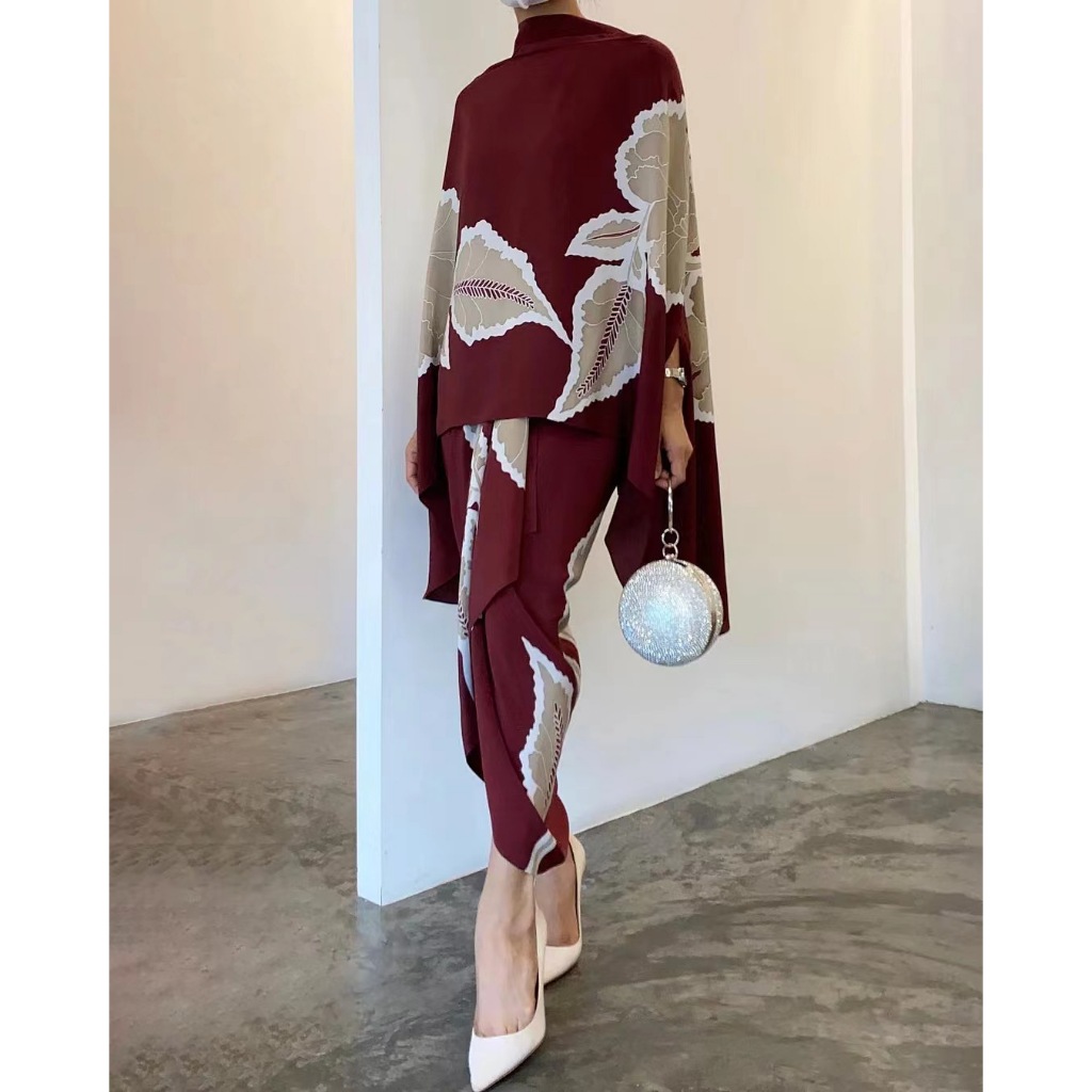 Vintage High Street Skirts Suits Spring Women Fashion Floral Print Party Set Casual Loose Asymmetric Commuter Outfits