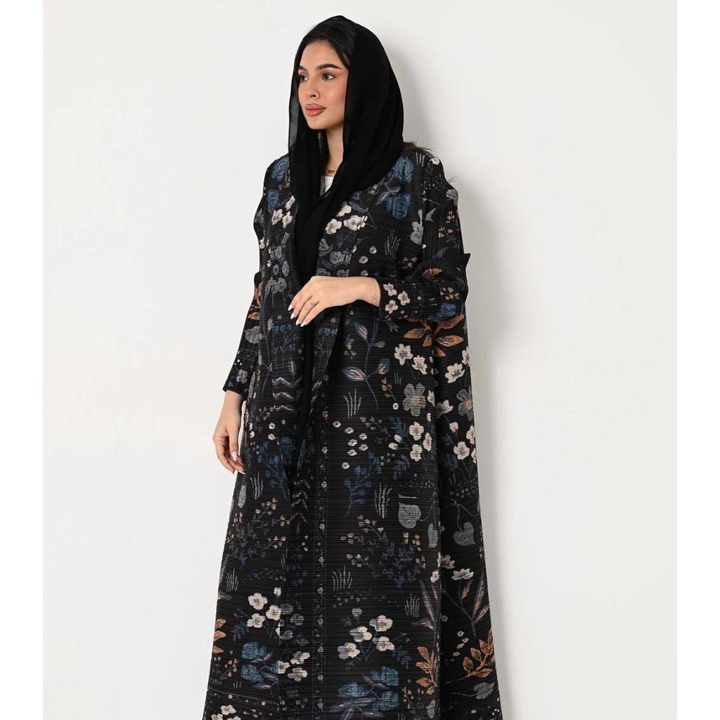 Women Fashion Abaya Vintage Printed Cardigan Design Loose Large Size Elegant Female Luxury Robe