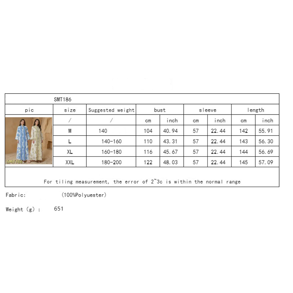 Muslim Party Dress for Women Jalabiya Abaya Ramadan Long Dresses Abayas Woman Kimono Print Caftan