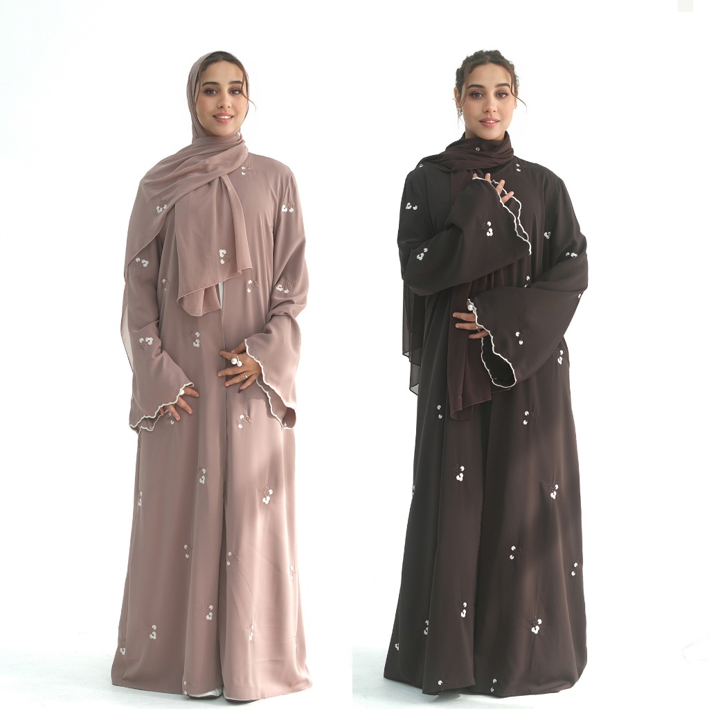 Women Abaya Muslim Cardiagn Dress Prayer Embrodery Open Caftan Abayas Dubai Party Dresses Kaftan Robe Longue