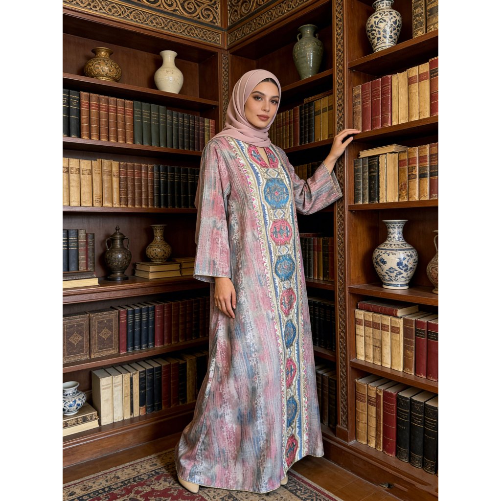 Abaya Women Dress Embroidery Kaftan Jalabiya Party Muslim Dubai Ramadan Caftan Long Robe Abayas embroidery elegant
