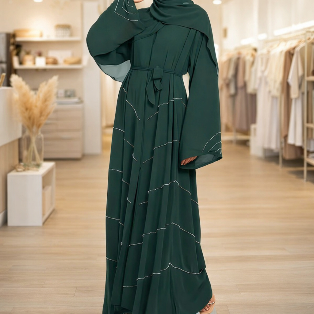 Solid - Color Premium and Luxurious Robes for Spring and Summer. Beaded Dresses for Gatherings and Daily Wear