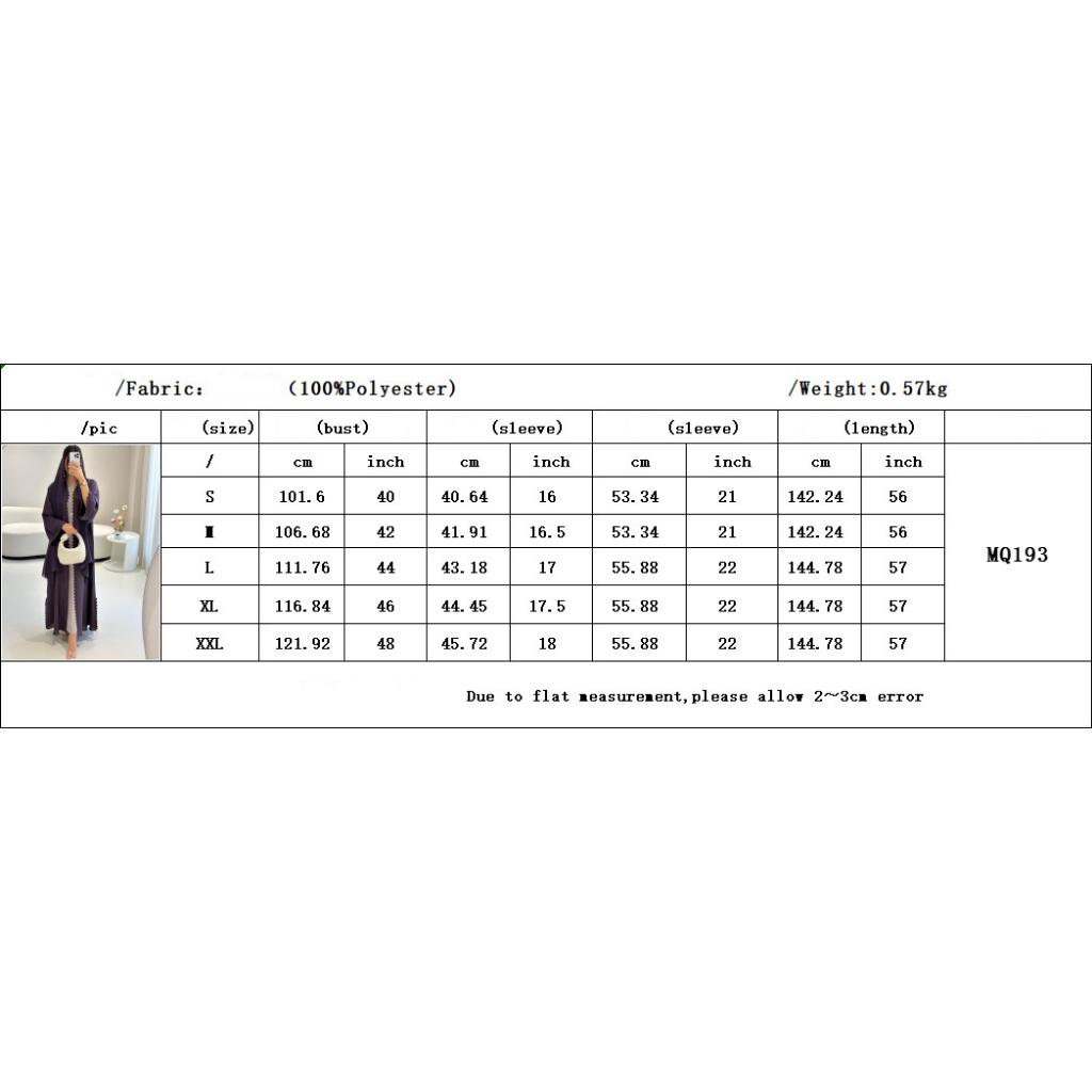 Women Abaya Cardigan Dress with Scarf Muslim Caftan Robe Jalabiya Ramadan Dubai Kaftan Abayas