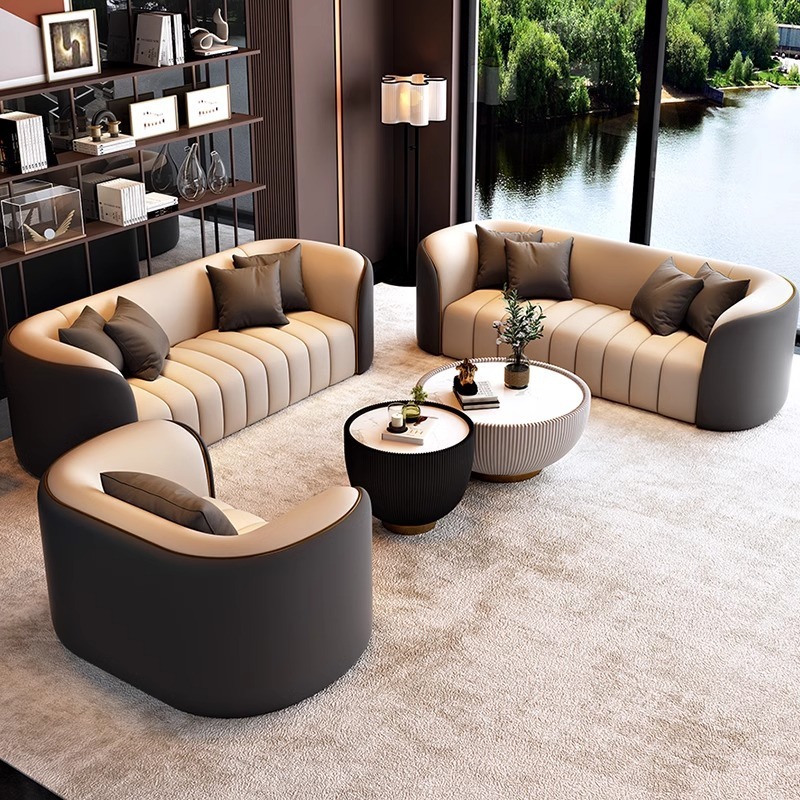 Luxury European Sofa Inspired by Arabian Design Elegant 2‑Seater for Office Salon Reception Hotel Lounge & Living Room