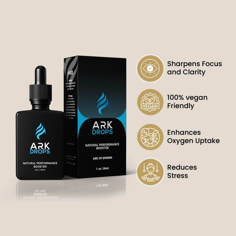 Ark Drops Energy Booster Natural Focus & Performance Fast Results