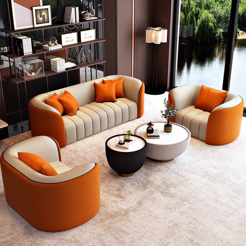 Luxury European Sofa Inspired by Arabian Design Elegant 2‑Seater for Office Salon Reception Hotel Lounge & Living Room