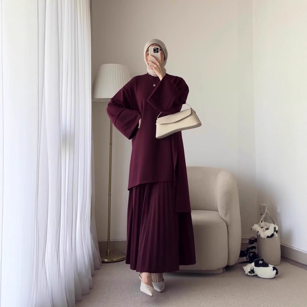 Muslim Two Piece Set Women Top Long Skirt Suit Ramadan Dubai Islam Casual Ensemble Femme Arabic Skirts Outfits